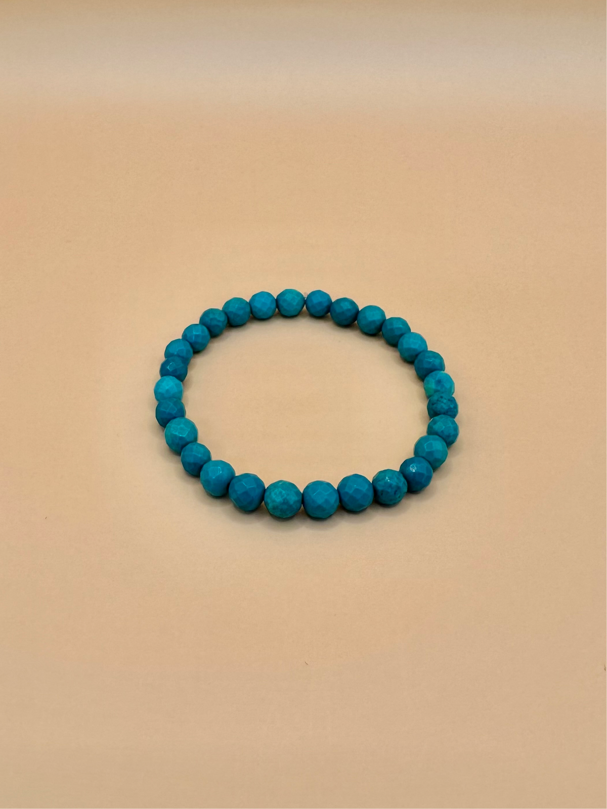 ARMBAND TÜRKIS FACETTIERT (6mm)