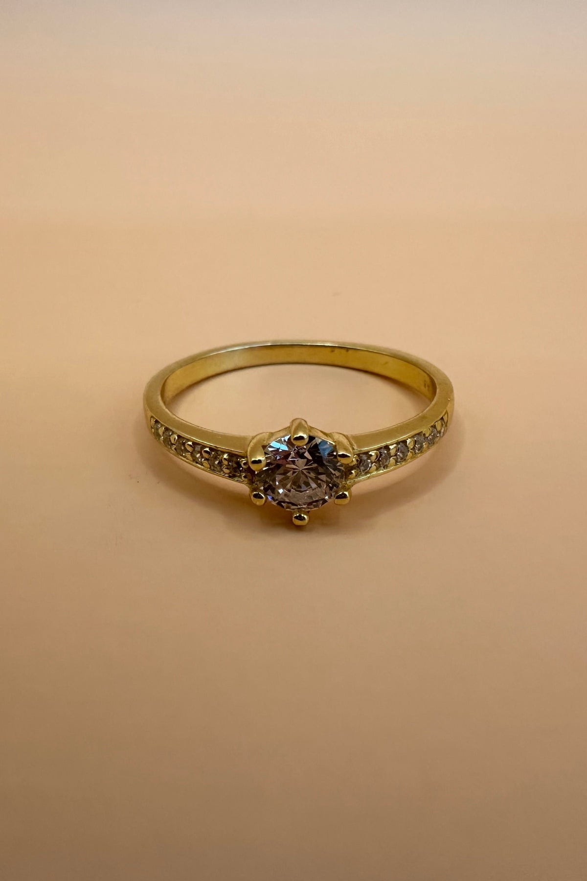 Ring vergoldet mit Zirkonia