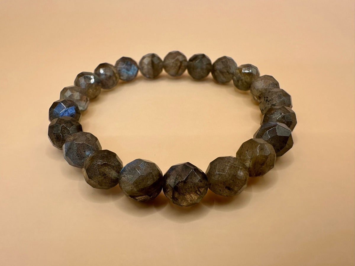 ARMBAND LABRADORIT FACETTIERT (8mm)