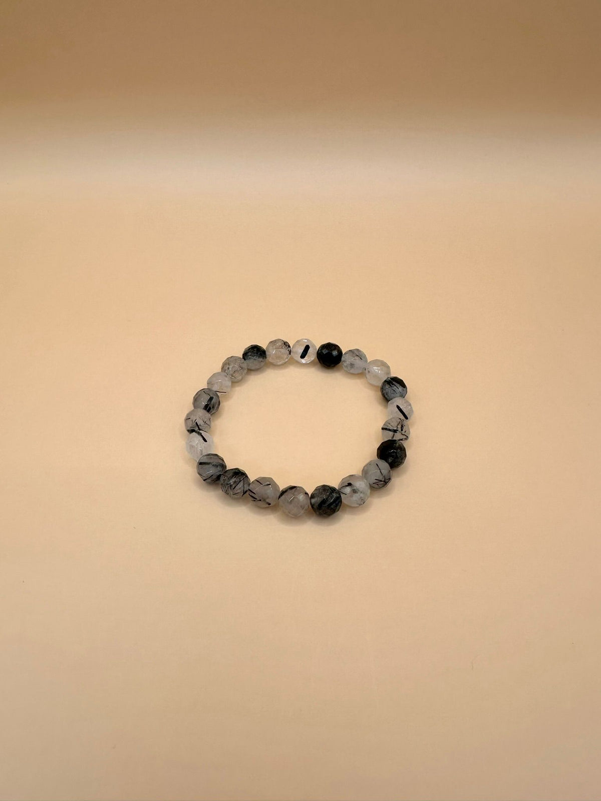 ARMBAND TURMALINQUARZ  FACETTIERT (8mm)