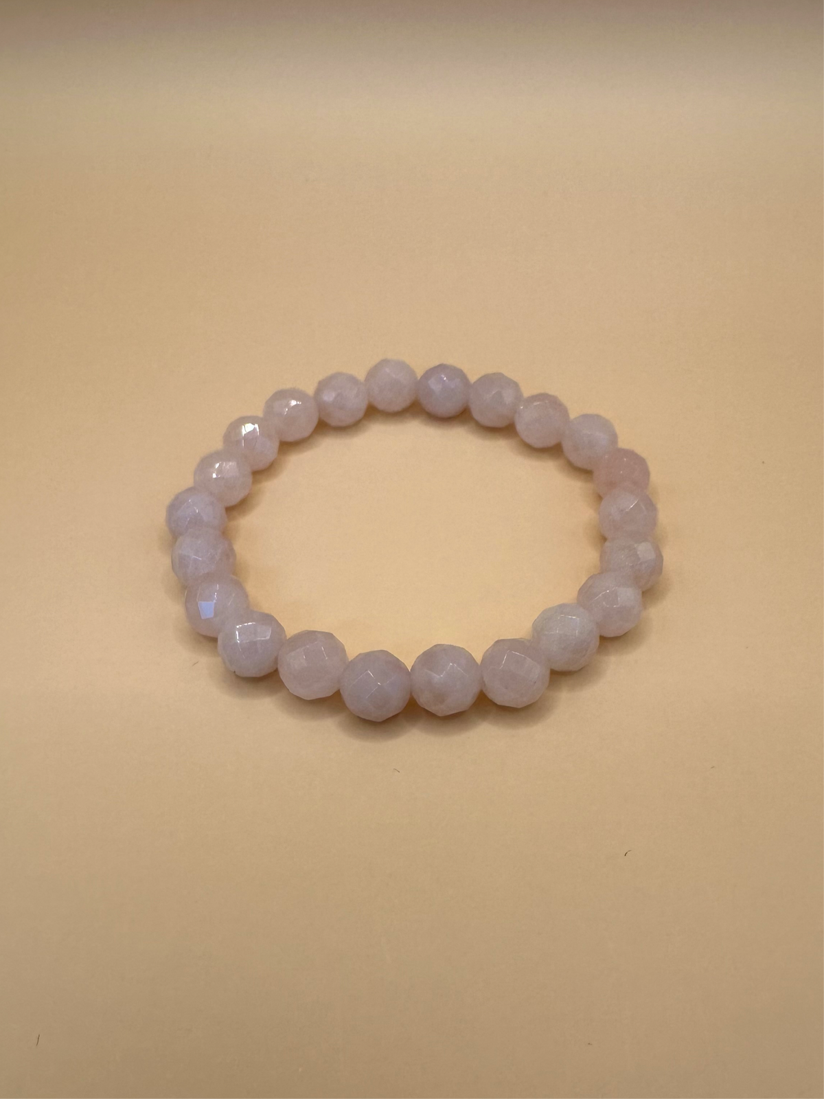 ARMBAND ROSENQUARZ FACETTIERT (8mm)