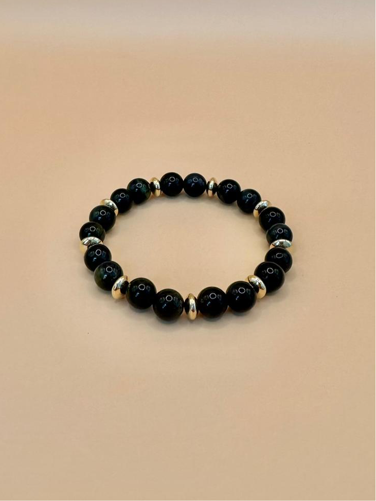 ARMBAND FALKENAUGE MIT 9kt. GOLD (8mm)