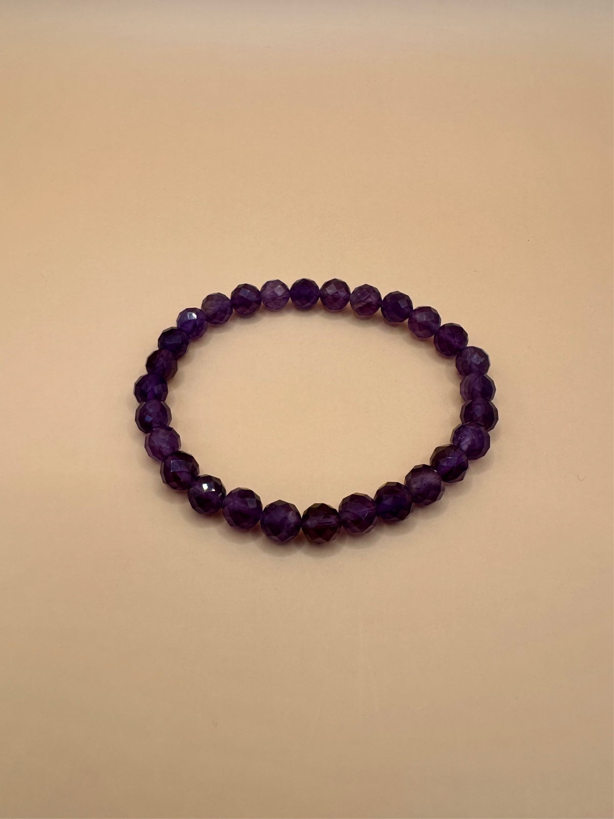 ARMBAND AMETHYST FACETTIERT (6mm)
