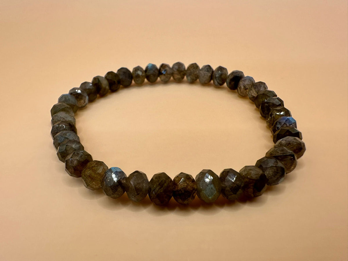 ARMBAND LABRADORIT FACETTIERT (6mm)